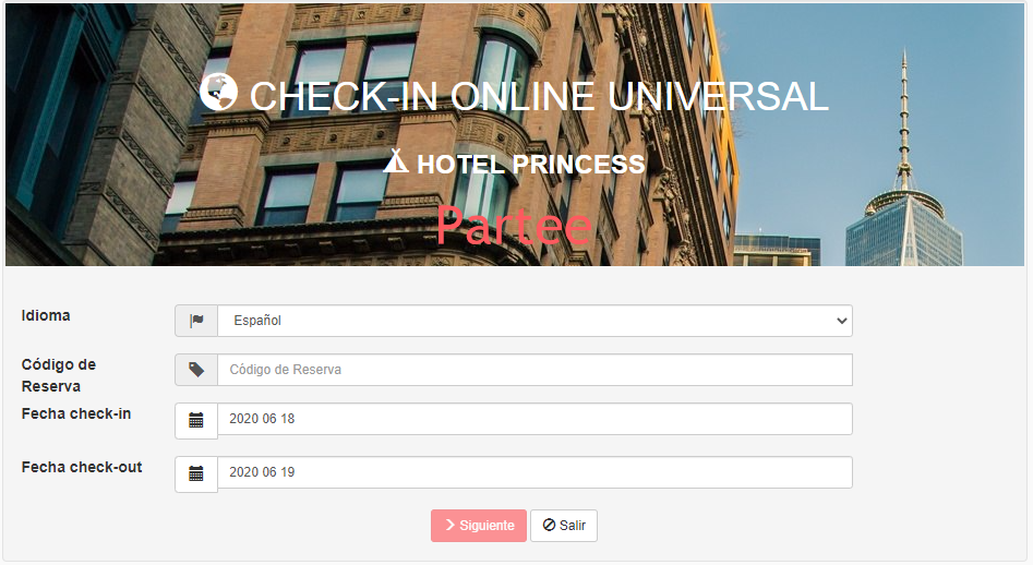 Universal Check In Check-in Online Universal - Partee