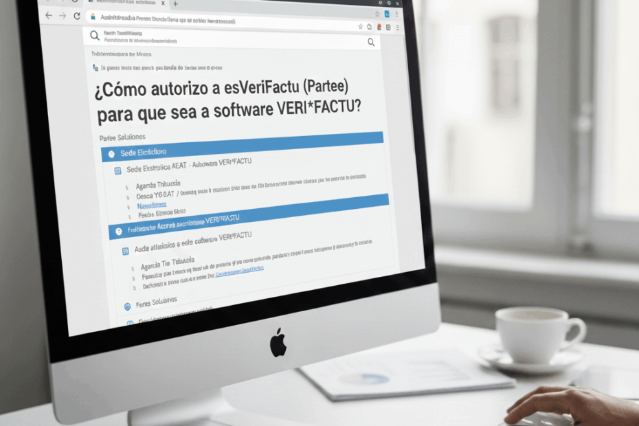 ¿Cómo autorizo a esVeriFactu (Partee) para que sea software VERI*FACTU?